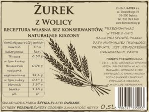 Żurek z Wolicy RAVIX Szkło 0.5L